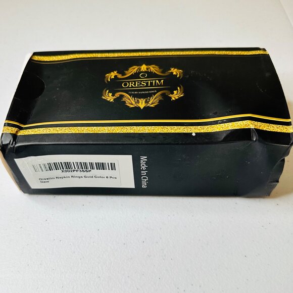 Napkin Rings 6Pcs Gold tone Flower Delicate Alloy Table Setting Party Accessory - Picture 9 of 10